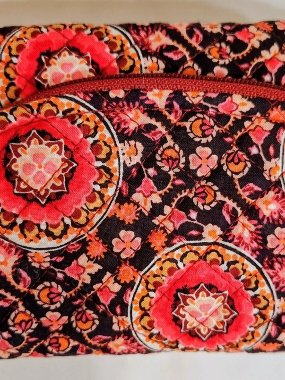 NWOT Vera Bradley Raspberry Medallion Makeup Bag